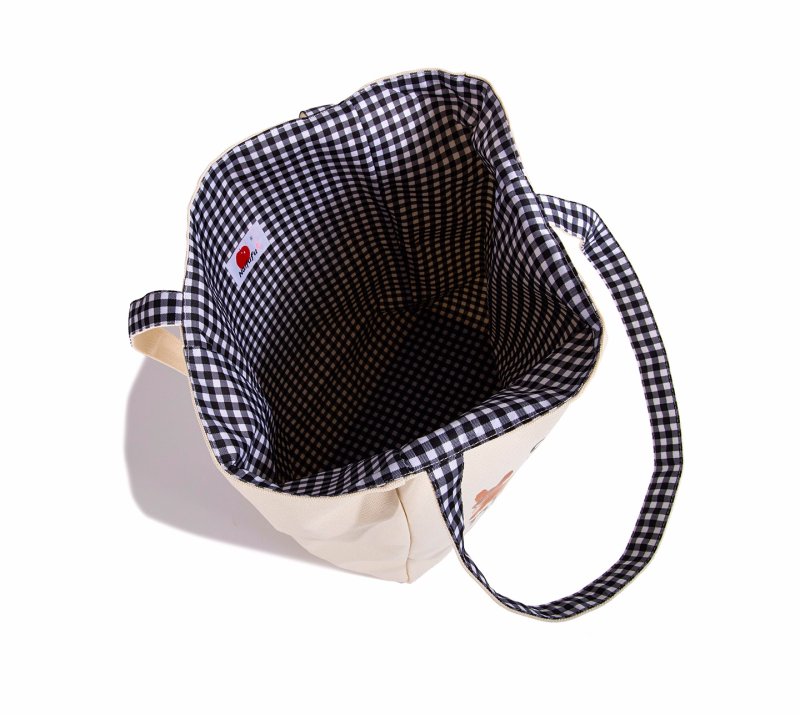 画像12: MuziKai Dog & Cat Reversible Tote Shoulder Shopping Eco Bag　ユニセックス男女兼用ドッグ＆キャットリバーシブルトートショルダーショッピング通勤通学バッグ (12)