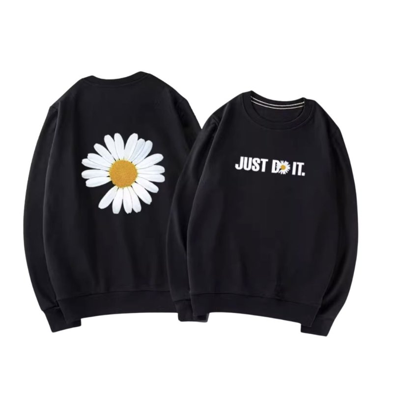 画像2: Small daisy Pullover loose sweater men and women　スモールデイジープリントプルオーバートレーナー オーバーサイズ ユニセックス男女兼用 (2)