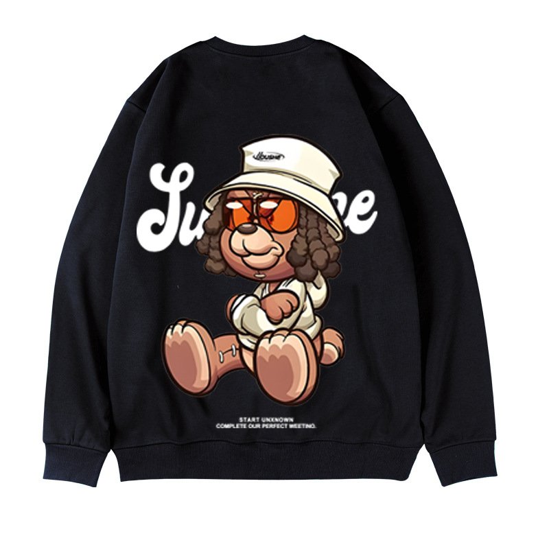 画像4: Unisex Hip Hop Dog Oversized Sweatshirt (Plus Size Available)Pullover ユニセックス 男女兼用ヒップホップドッグオーバーサイズスウェット プラスサイズありトレーナー (4)