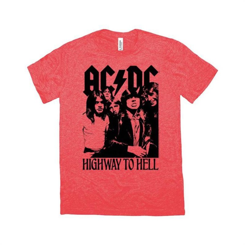 画像5: ACDC Band Vintage Rock Punk Style t-shirt　ユニセックス 男女兼用ヴィンテースタイルACDCバンドプリント半袖  Tシャツ (5)