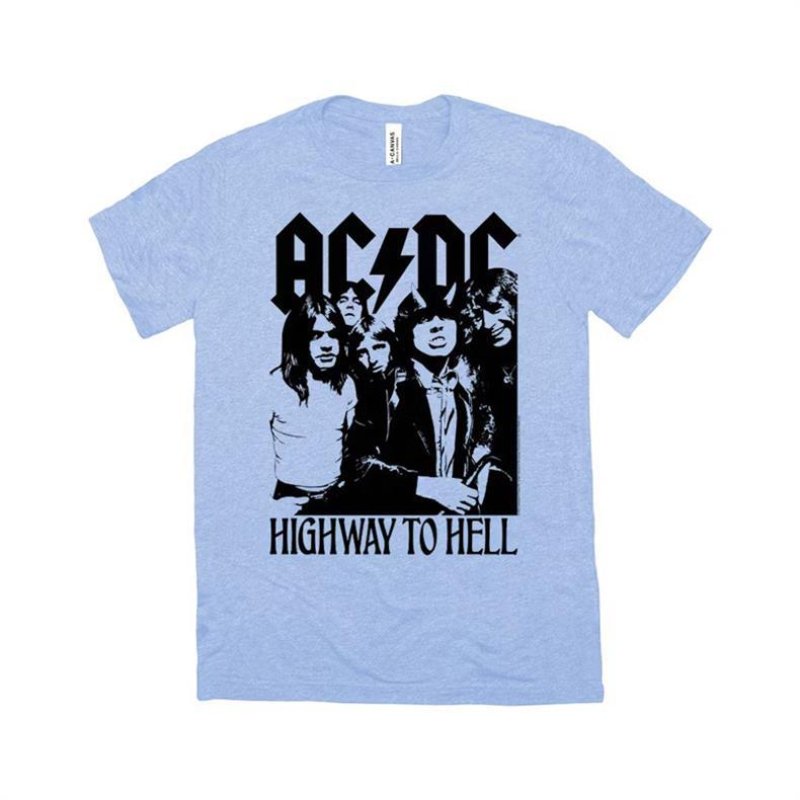 画像4: ACDC Band Vintage Rock Punk Style t-shirt　ユニセックス 男女兼用ヴィンテースタイルACDCバンドプリント半袖  Tシャツ (4)