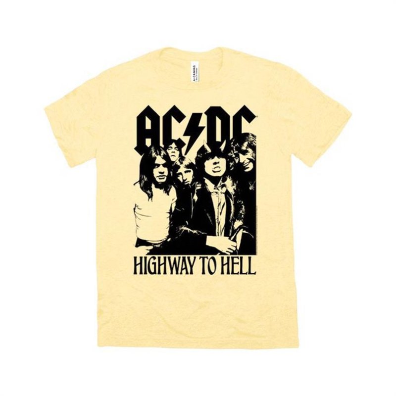画像2: ACDC Band Vintage Rock Punk Style t-shirt　ユニセックス 男女兼用ヴィンテースタイルACDCバンドプリント半袖  Tシャツ (2)