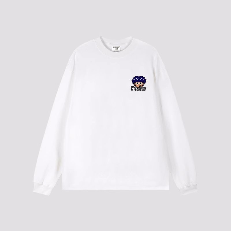 画像6: Circle Hip Hop Boys Long Sleeve t-shirt　ユニセックス 男女兼用サークルヒップホップボーイズプリント長袖  Tシャツ (6)