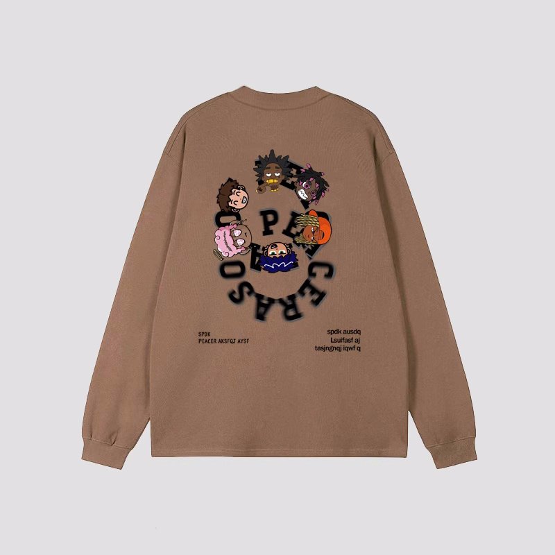 画像4: Circle Hip Hop Boys Long Sleeve t-shirt　ユニセックス 男女兼用サークルヒップホップボーイズプリント長袖  Tシャツ (4)