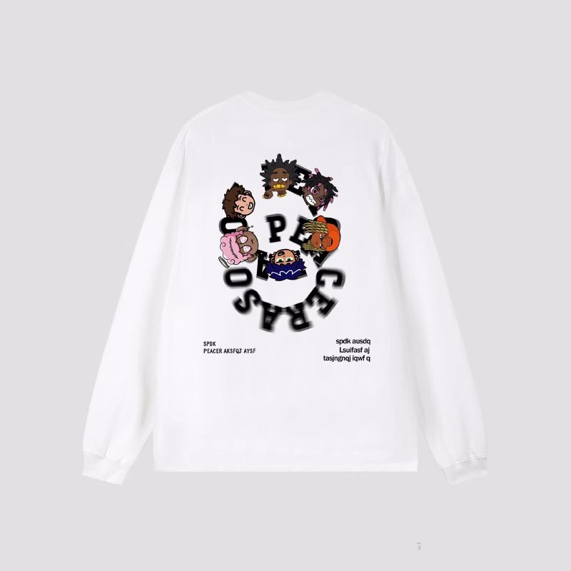 画像2: Circle Hip Hop Boys Long Sleeve t-shirt　ユニセックス 男女兼用サークルヒップホップボーイズプリント長袖  Tシャツ (2)