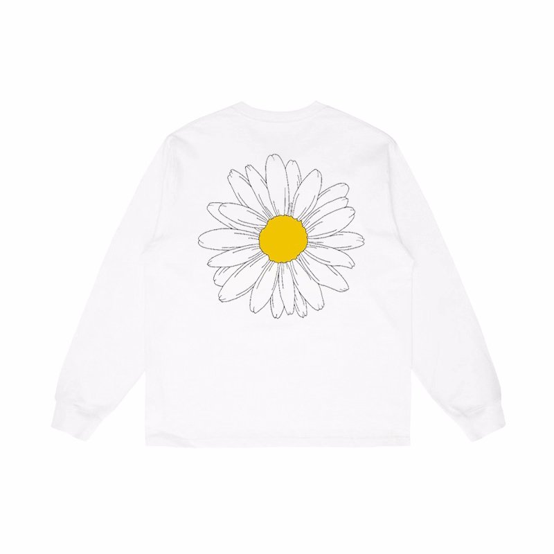 画像2: Big Daisy Print Long Sleeve T-Shirt 　ユニセックス 男女兼用ビッグデイジープリント長袖  Tシャツスウェット (2)