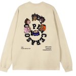画像1: Circle Hip Hop Boys Long Sleeve t-shirt　ユニセックス 男女兼用サークルヒップホップボーイズプリント長袖  Tシャツ (1)