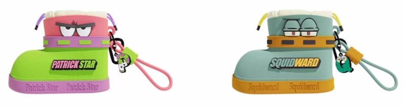画像11: SpongeBob, Patrick, Krabs, and Squidward Rainboot-shaped mini headphones and coin charm Keychain charm accessories 　スポンジボブ＆パトリック＆カーニ＆スクイッドワード レインブーツ型ミニヘッドフォーン小銭チャームキーフォルダー チャーム アクセサリー (11)