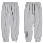 画像1: Unisex Sesamy Street KAWS+Warhol Banana Print Sweat Pants ユニセックス 男女兼用セサミーストリートカウズ × アンディ・ウォーホル バナナプリントスウェット パンツ (1)