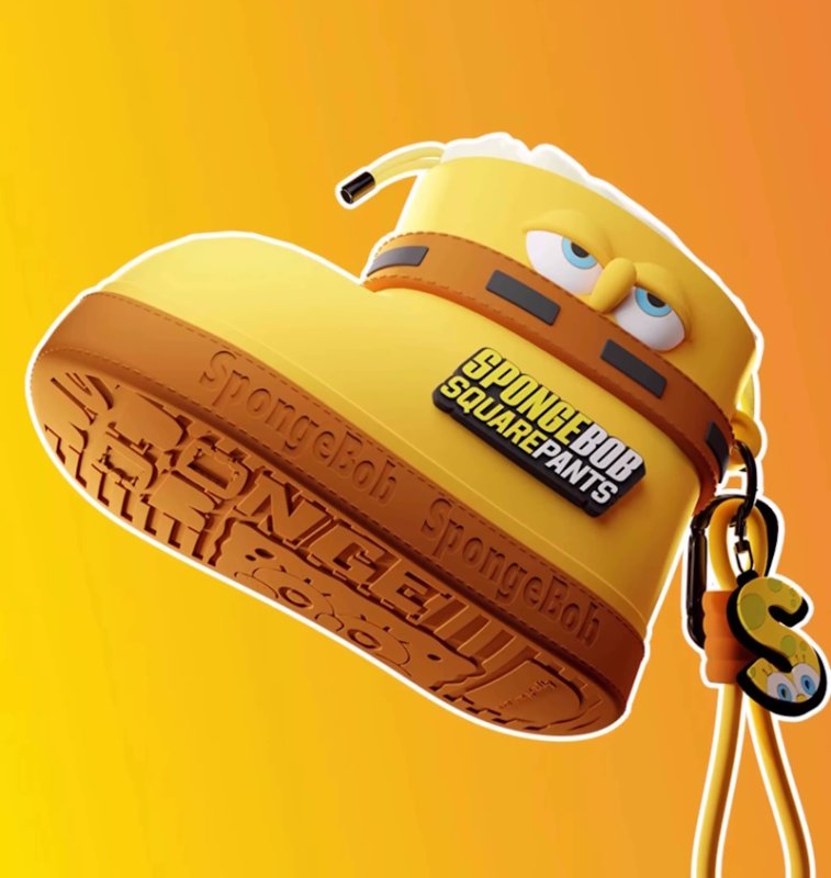 画像9: SpongeBob, Patrick, Krabs, and Squidward Rainboot-shaped mini headphones and coin charm Keychain charm accessories 　スポンジボブ＆パトリック＆カーニ＆スクイッドワード レインブーツ型ミニヘッドフォーン小銭チャームキーフォルダー チャーム アクセサリー (9)