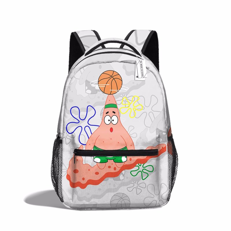 画像4: Spongebob& Patrick x Basketball Backpack Tote Shoulder Bag 　スポンジボブ＆パトリック×バスケットボールプリント リュックサック バックパック トートバッグ (4)