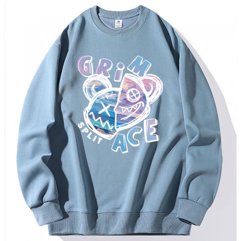 画像6: Unisex Half & Half kaws Bear Print Sweatshirt Pullover ユニセックス 男女兼用ハーフ＆ハーフカウズベアプリントスウェット トレーナー (6)