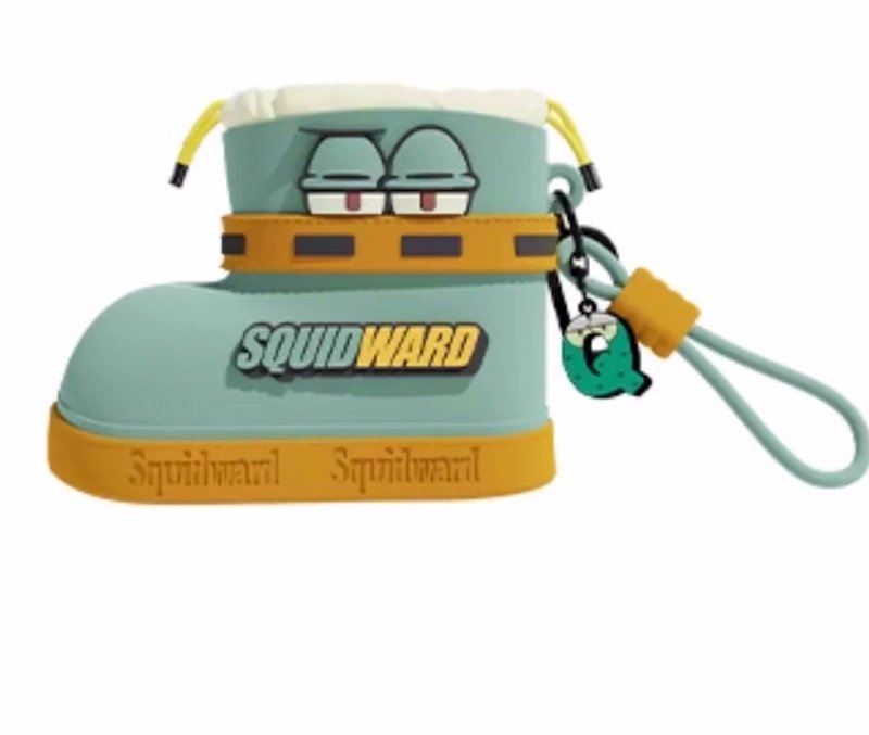 画像4: SpongeBob, Patrick, Krabs, and Squidward Rainboot-shaped mini headphones and coin charm Keychain charm accessories 　スポンジボブ＆パトリック＆カーニ＆スクイッドワード レインブーツ型ミニヘッドフォーン小銭チャームキーフォルダー チャーム アクセサリー (4)