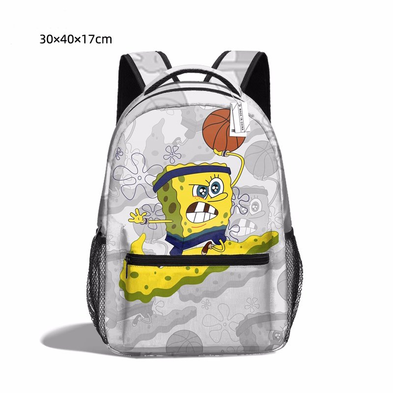画像2: Spongebob& Patrick x Basketball Backpack Tote Shoulder Bag 　スポンジボブ＆パトリック×バスケットボールプリント リュックサック バックパック トートバッグ (2)
