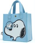 画像4: Felt Snoopy tote bag　スヌーピーフェルトトートバッグエコショッピングバッグ (4)