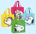 画像10: Felt Snoopy tote bag　スヌーピーフェルトトートバッグエコショッピングバッグ (10)