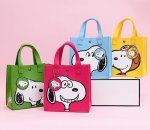 画像5: Felt Snoopy tote bag　スヌーピーフェルトトートバッグエコショッピングバッグ (5)