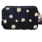 画像1: Daisy Print Square Small Shoulder Crossbody Pochette Bag　デイジープリントスクエアスモールショルダークロスボディーポシェットバッグ (1)