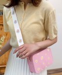 画像6: Daisy Print Square Small Shoulder Crossbody Pochette Bag　デイジープリントスクエアスモールショルダークロスボディーポシェットバッグ (6)