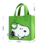 画像7: Felt Snoopy tote bag　スヌーピーフェルトトートバッグエコショッピングバッグ (7)