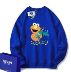 画像1: Unisex Sesame Street Elmo Print Sweatshirt Pullover ユニセックス 男女兼用セサミーストリートエルモプリントスウェット トレーナー (1)