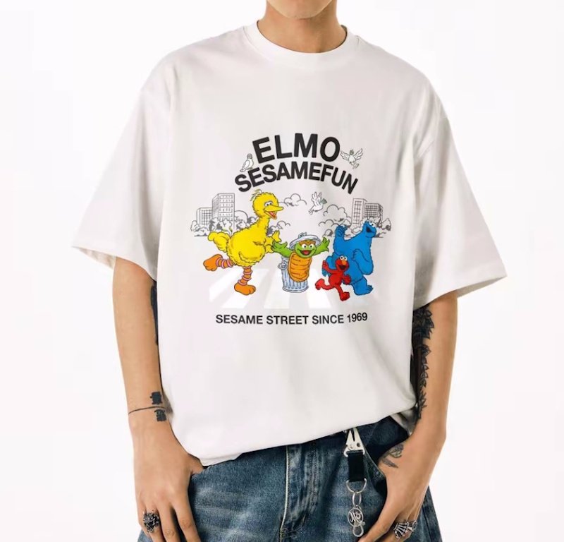 画像9: Sesame Street Abbey Road print Tshirt  　ユニセックス 男女兼用セサミーストリートアビーロードプリント半袖  Tシャツ (9)