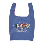画像1: Powerful Girl Drawstring Eco Tote Shopping Bag　パワフルガール巾着エコトートショッピングバッグ (1)