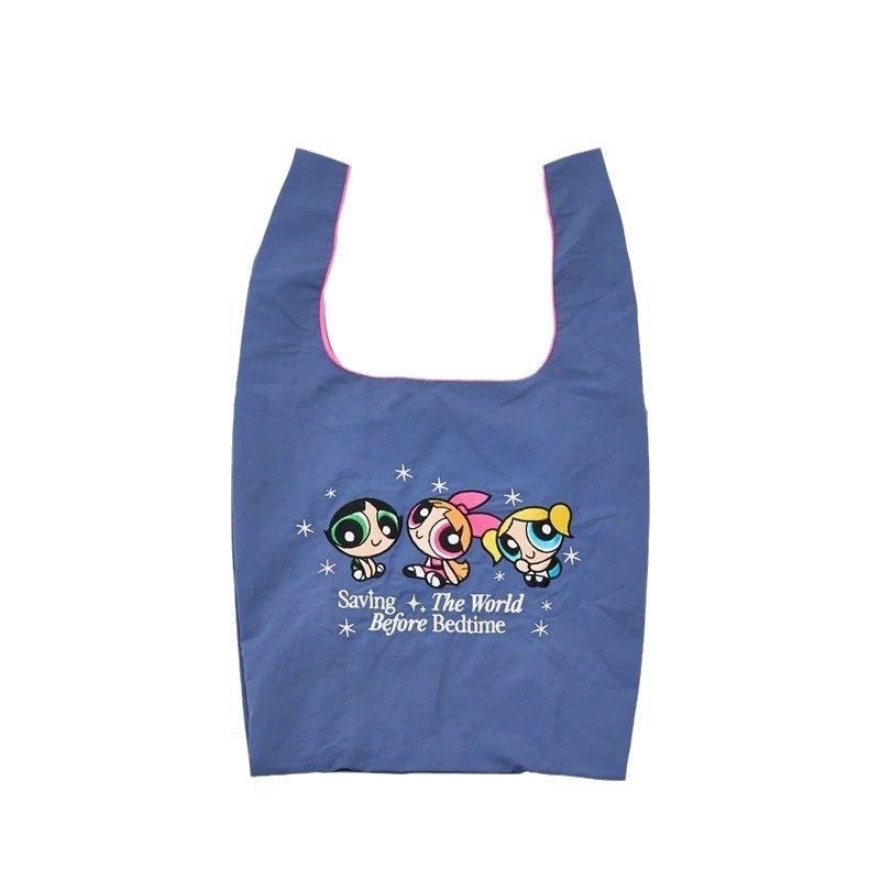 画像7: Powerful Girl Drawstring Eco Tote Shopping Bag　パワフルガール巾着エコトートショッピングバッグ (7)