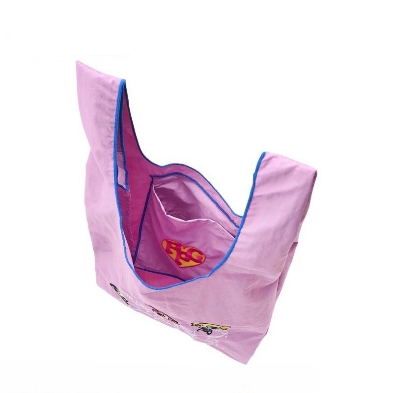 画像10: Powerful Girl Drawstring Eco Tote Shopping Bag　パワフルガール巾着エコトートショッピングバッグ (10)