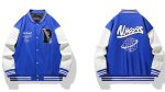 画像1: Unisex Earth Embroidery Stadium Jumper Jacket Baseball  Jacket  ユニセックス 男女兼用地球刺繍 スタジャン スタジアムジャンパー ジャケット (1)