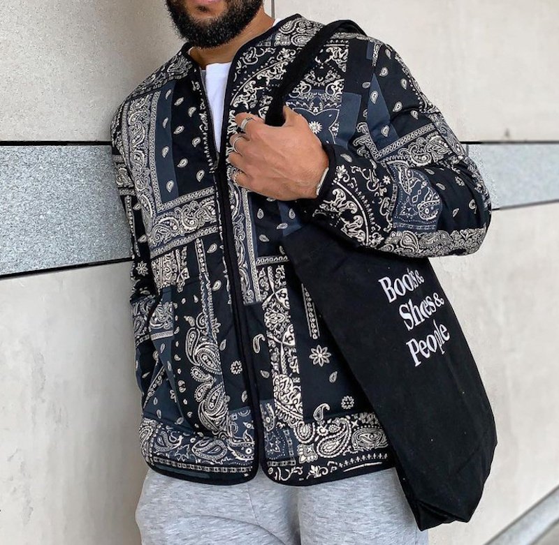 ペイズリー　総柄　ノーカラージャケット　ジャーナルスタンダード Unisex Collarless Paisley Jacket Coat ユニセックス 男女兼用