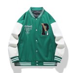 画像7: Unisex Earth Embroidery Stadium Jumper Jacket Baseball  Jacket  ユニセックス 男女兼用地球刺繍 スタジャン スタジアムジャンパー ジャケット (7)