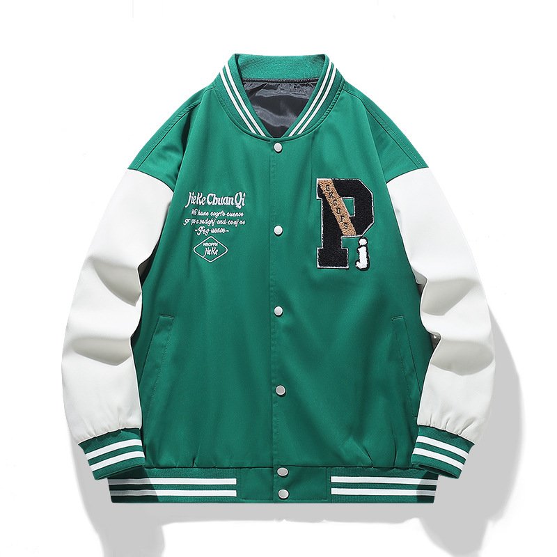 画像7: Unisex Earth Embroidery Stadium Jumper Jacket Baseball  Jacket  ユニセックス 男女兼用地球刺繍 スタジャン スタジアムジャンパー ジャケット (7)