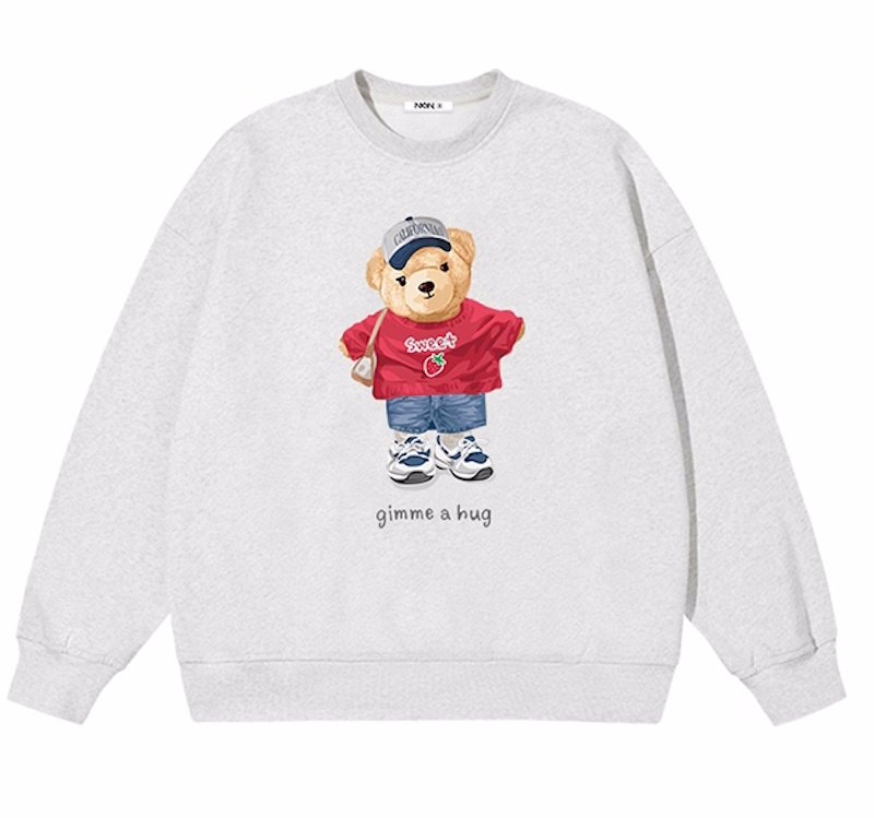 画像4: Stylish Bear Sweat Pullover 　おしゃれベア 熊スウェットトレーナー (4)