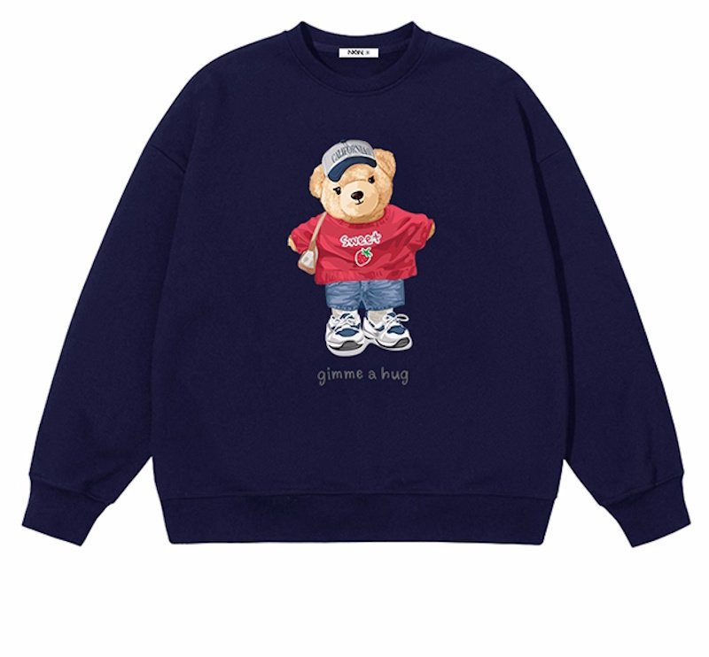 画像3: Stylish Bear Sweat Pullover 　おしゃれベア 熊スウェットトレーナー (3)