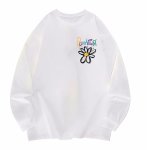 画像3: Daisy Flower Letter Print Long Sleeve T-Shirt 　ユニセックス 男女兼用デイジー フラワー レタープリント長袖  Tシャツスウェット (3)