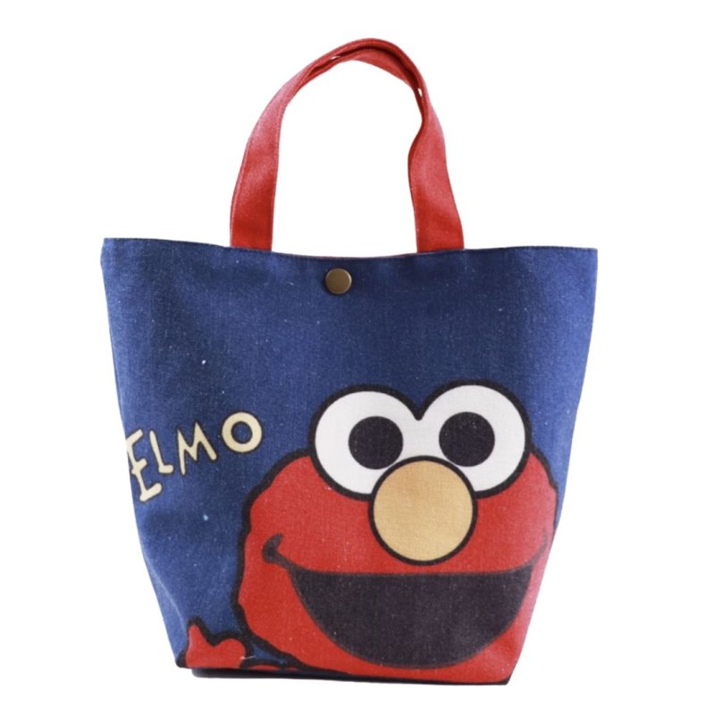 画像4: Sesame Street Cookie Monster canvas  tote  bag　ユニセックス男女兼用セサミストリートクッキーモンスターキャンバストートバッグ (4)