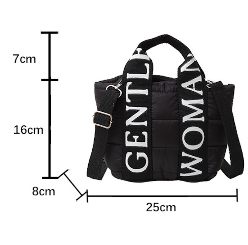 画像6: Gentle Woman Down Quilted Tote Shoulder Bag　Gentle Woman ジェントルウーマンキルティングダウントートショルダーバッグユニセックス男女兼用 (6)