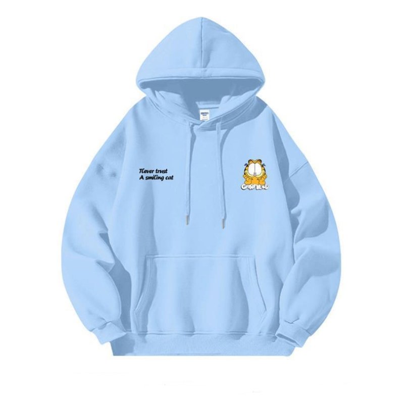 画像20: Garfield print hooded sweatshirt　ユニセックス男女兼用ガーフィールドプリントスウェットパーカー トレーナー  (20)