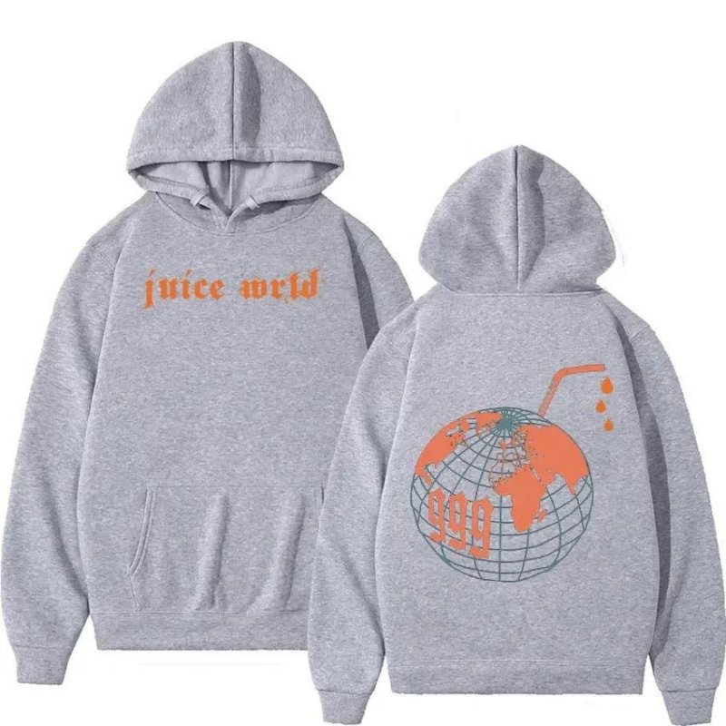 画像3: JuiceWrld999 Earth Juice Hoodie sweatshirt　ユニセックス男女兼用ジュースワールド999アースプリントスウェットパーカー トレーナー  (3)