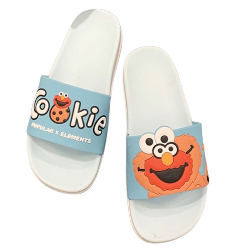 画像2: Unisex Sesame Street Cookie Monster  Sandal Slippers  Beach sandals  ユニセックス男女兼用セサミーストリートクッキーモンスターフリップフロップ サンダル シャワー ビーチ サンダル (2)