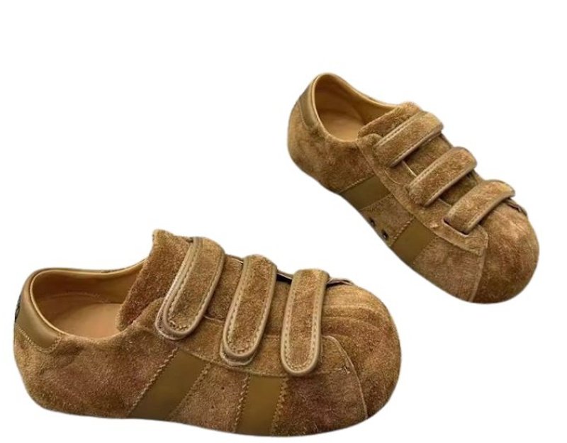 画像3: Velcro platform suede sneakers shoes   ベルクロ厚底スエード スニーカー (3)
