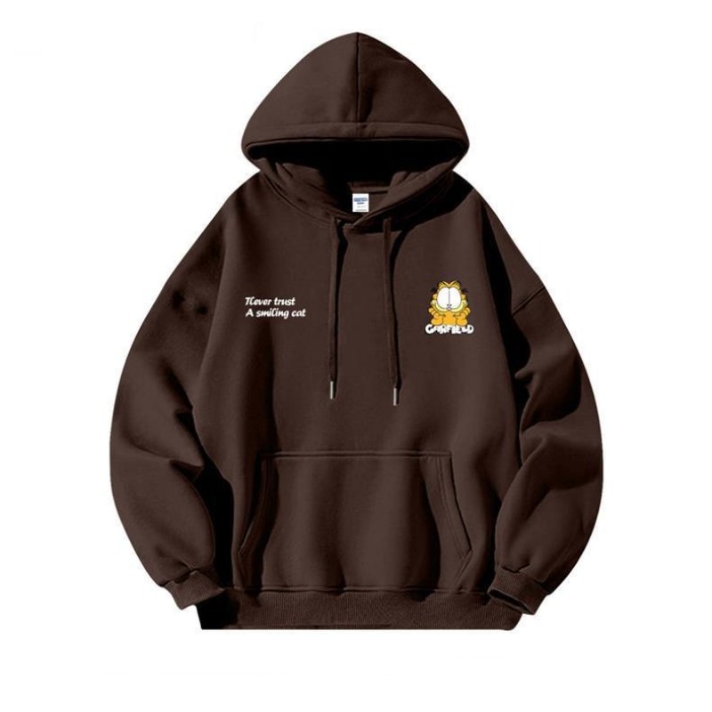 画像16: Garfield print hooded sweatshirt　ユニセックス男女兼用ガーフィールドプリントスウェットパーカー トレーナー  (16)