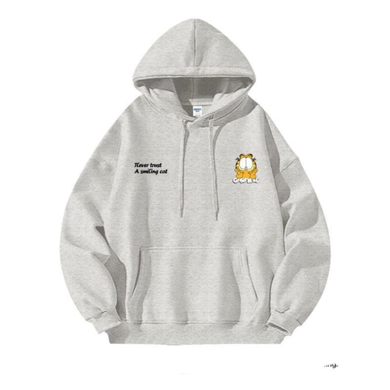 画像18: Garfield print hooded sweatshirt　ユニセックス男女兼用ガーフィールドプリントスウェットパーカー トレーナー  (18)