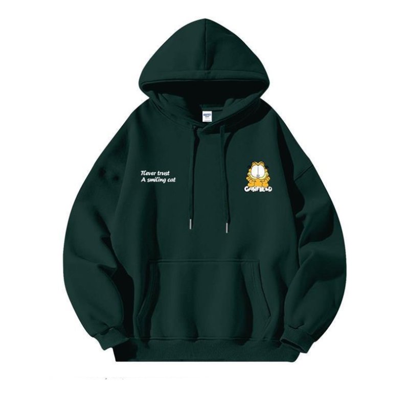 画像21: Garfield print hooded sweatshirt　ユニセックス男女兼用ガーフィールドプリントスウェットパーカー トレーナー  (21)