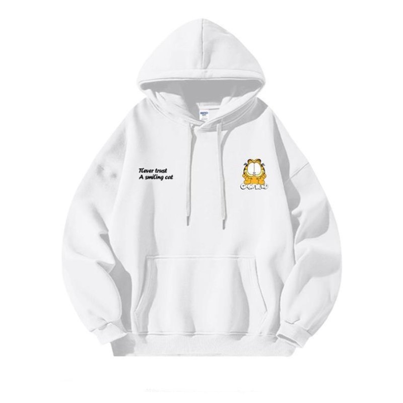 画像13: Garfield print hooded sweatshirt　ユニセックス男女兼用ガーフィールドプリントスウェットパーカー トレーナー  (13)