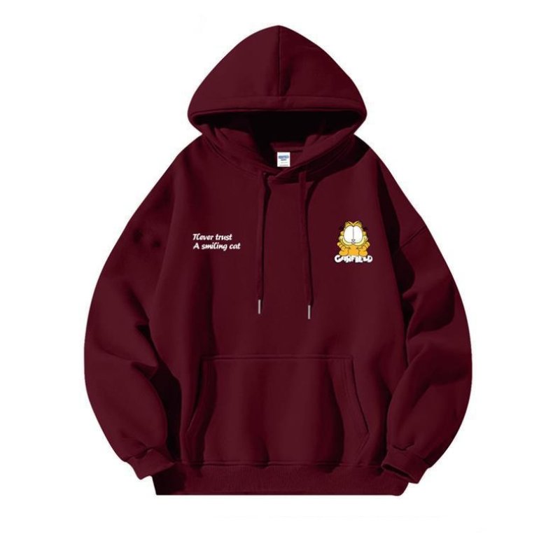 画像15: Garfield print hooded sweatshirt　ユニセックス男女兼用ガーフィールドプリントスウェットパーカー トレーナー  (15)