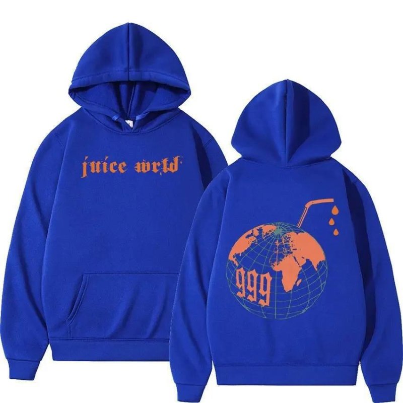 画像4: JuiceWrld999 Earth Juice Hoodie sweatshirt　ユニセックス男女兼用ジュースワールド999アースプリントスウェットパーカー トレーナー  (4)