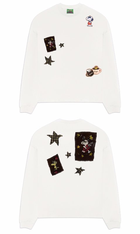 画像1: Unique Snoopy long-sleeved T-shirt　ユニセックス 男女兼用ユニークスヌーピー長袖 Tシャツ (1)