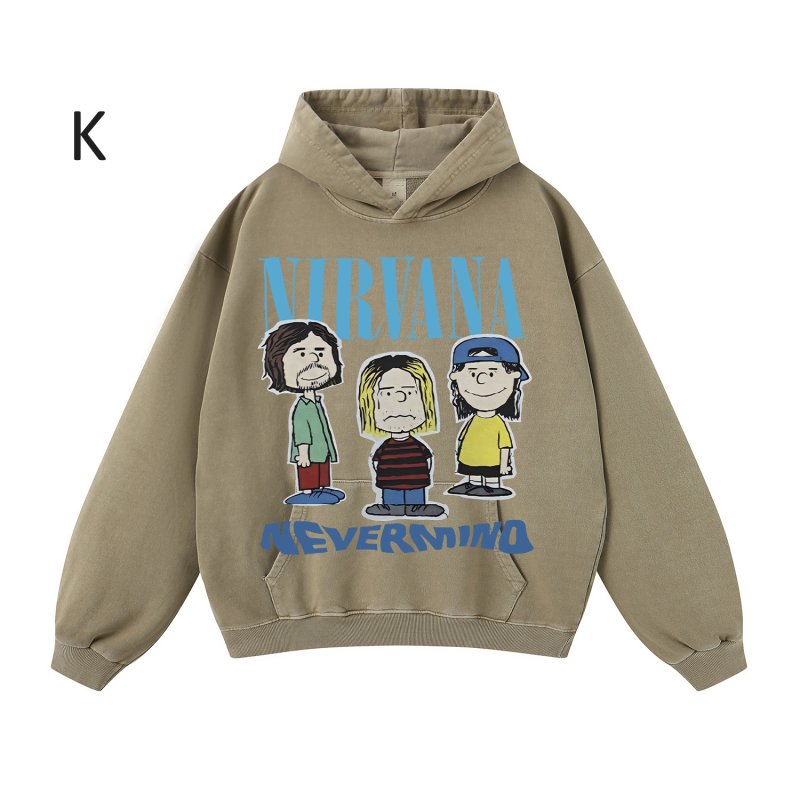 画像12: Unisex Nirvana Comic Print Hoodie sweatshirt　ユニセックス男女兼用ニルヴァーナコミックプリントヴィンテージスタイルスウェットパーカー  (12)